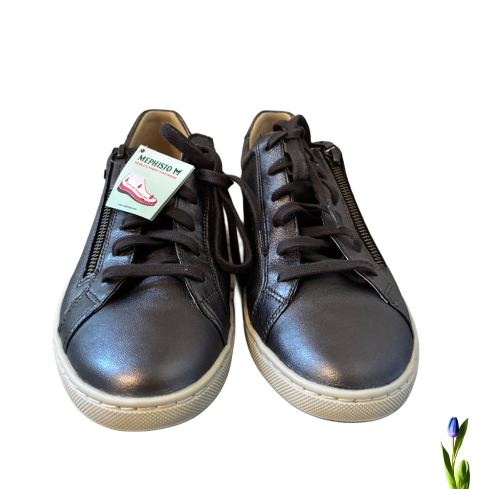 Mephisto Graphite gray Sneakers Classic Leather Design Size 9.5